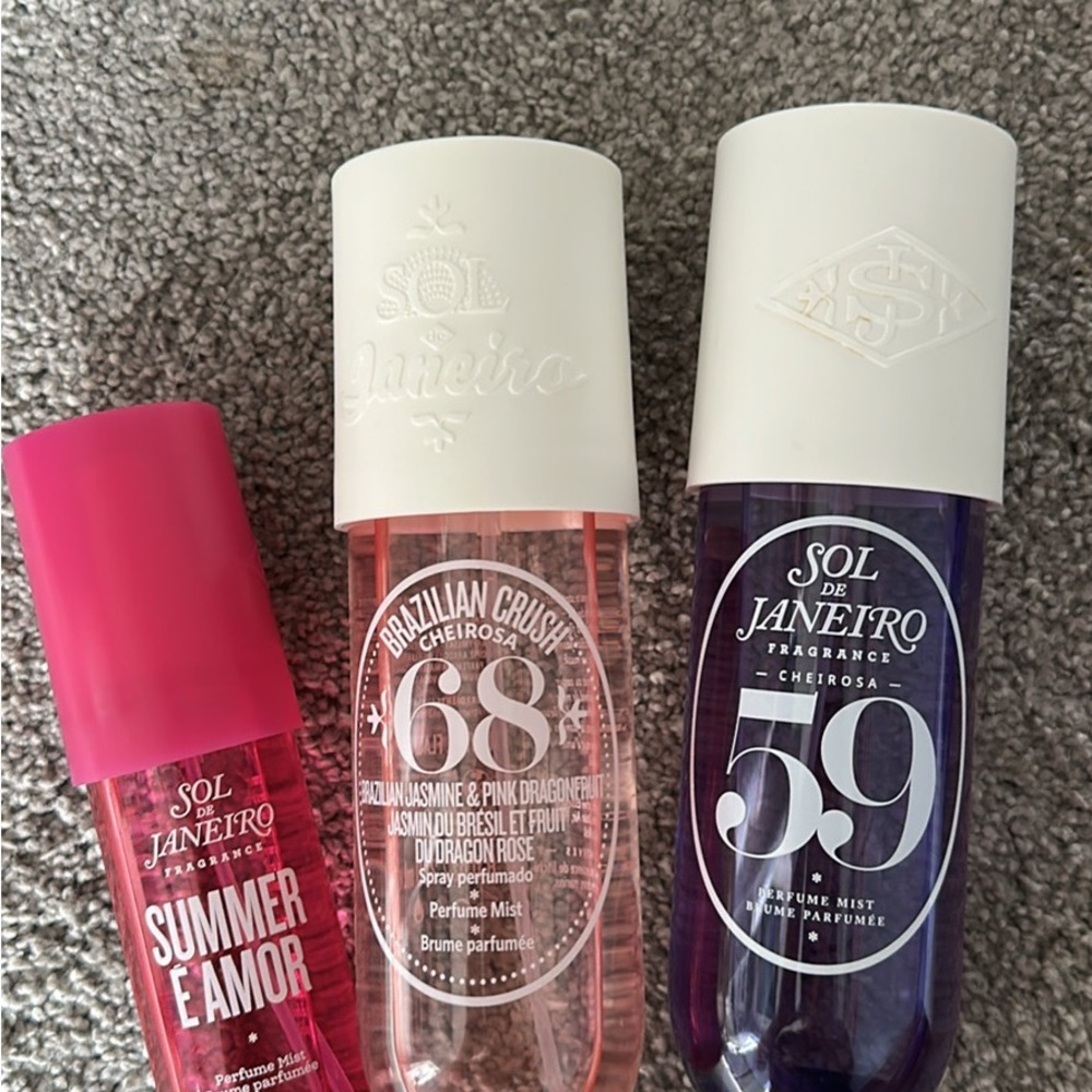 Sol de Janeiro Fragrance Mist Set in Summer edition, 68, and 59